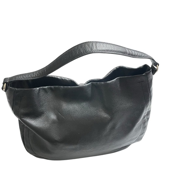 Banana Republic Black Leather Slouchy Shoulder Bag - Picture 7 of 13